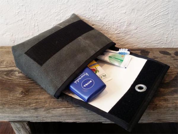 Kulturtaschen aus Traktorschlauch & Leinen